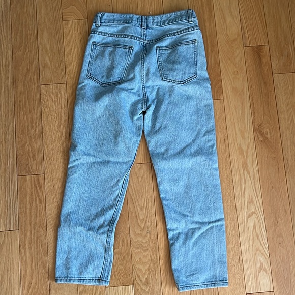 High waisted light blue ankle jeans - Picture 3 of 3
